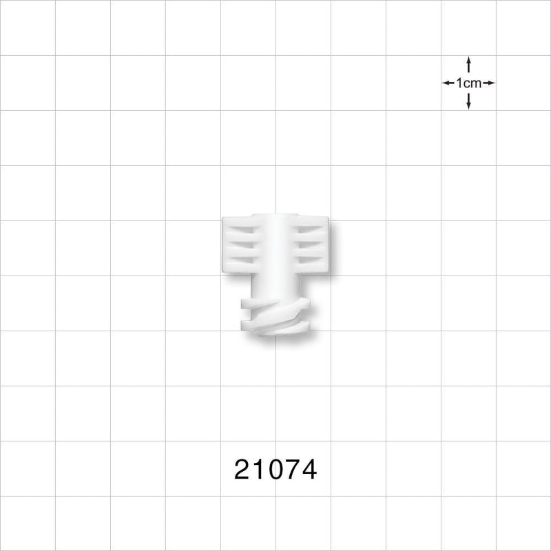 Large-Bore Female Cap, Vented, White -  - 21074