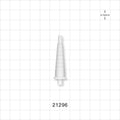 Stepped Connector, White, Male Luer Slip - 0.118 inch ID/0.156 inch–0.378 inch OD (3 mm ID/3.97 mm – 9.6 mm) - 21296