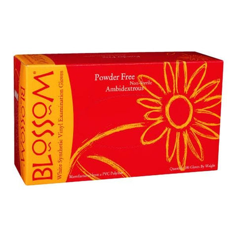 Blossom/Mexpo -Blossom Vinyl Exam Gloves Medium White Non-Sterile BM 5227-WOP-PF