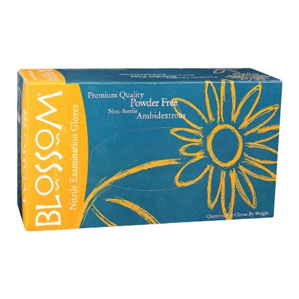 Blossom/Mexpo -Blossom Nitrile Exam Gloves Small Blue Non-Sterile BM 4226-N-PF