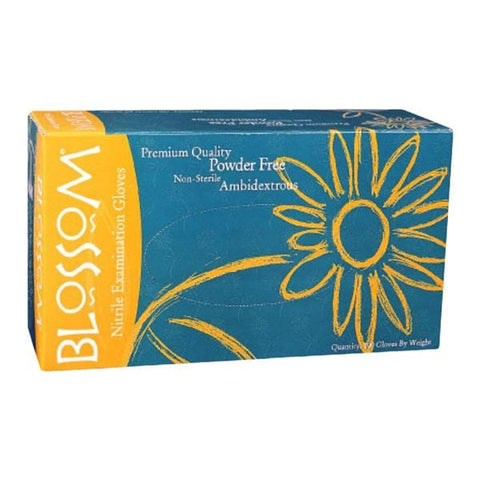 Blossom/Mexpo -Blossom Nitrile Exam Gloves Small Blue Non-Sterile BM 4226-N-PF
