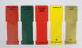 Stat Flag 5 Titles Alert System Assorted Colors Poly 1-5/8"x5", 1 per Set | 2253-00