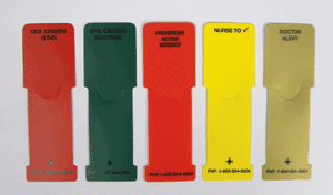 Stat Flag 5 Titles Alert System Assorted Colors Poly 1-5/8"x5", 1 per Set | 2253-00