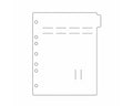 Stat Flag Side-0pen Alert Divider Page Accommodates 5 Flags Poly White 9" X 11" 1 Each | 2253SOH