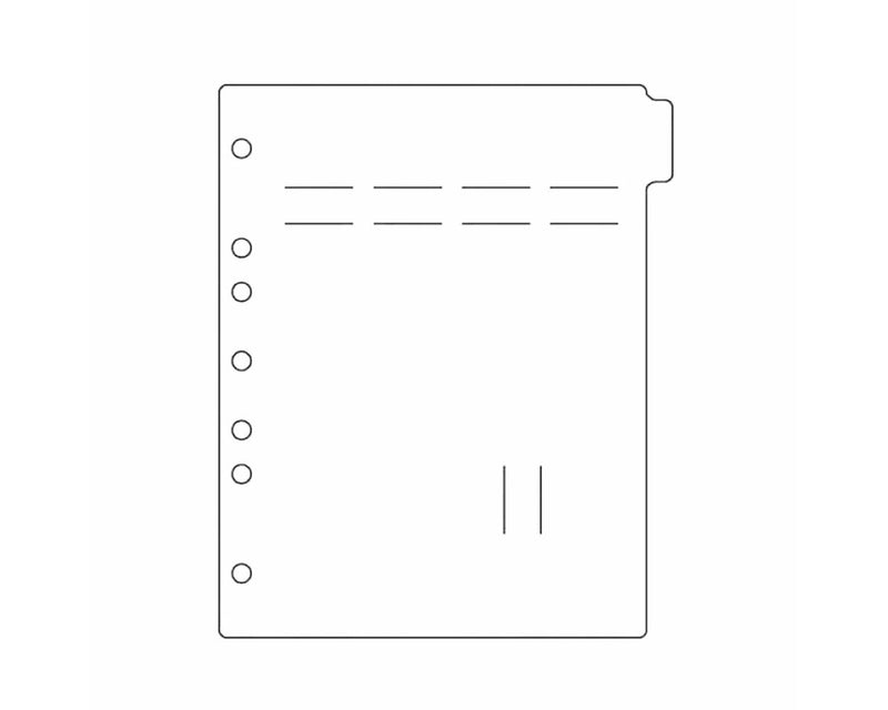 Stat Flag Side-0pen Alert Divider Page Accommodates 5 Flags Poly White 9" X 11" 1 Each | 2253SOH
