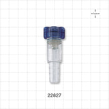 Tuohy Borst Adapter, Barbed - 0 FR - 13 FR (0 inch - 0.17 inch, 0 mm - 4.3 mm); 0.449 inch - 0.472 inch OD Barb (11.4 mm - 11.9 mm) - 22827