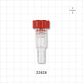 Tuohy Borst Adapter, Barbed - 6 FR - 18 FR (0.078 inch - 0.236 inch, 2 mm - 6 mm); 0.449 inch - 0.472 inch OD Barb (11.4 mm - 11.9 mm) - 22828