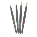 Renfert USA -Genius Ceramist Brush Natural Bristle Set Assorted 4/st 17150000