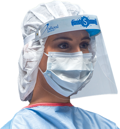 DEROYAL FACESHIELDZ™ VALUE SHIELD (PACKAGING - CASE OF 100)
