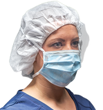 DEROYAL FACE MASK WITH SPLASH SHIELDZ™ SURGICAL MASK WITH TIES AND ULTRACLEAR™ (PACKAGING - CR) (QUANTITY - 100 /CS)