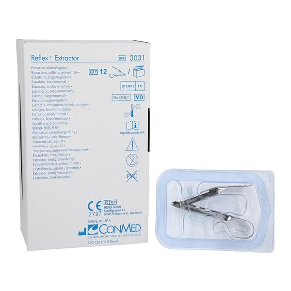 Conmed Endosurgery Reflex Skin Staple Extractor Stainless Steel 12/Ca  - 3031