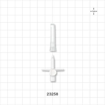 Mini Transfer Spike, Vented with Non-Vented Cap, Female Luer Lock -  - 23258