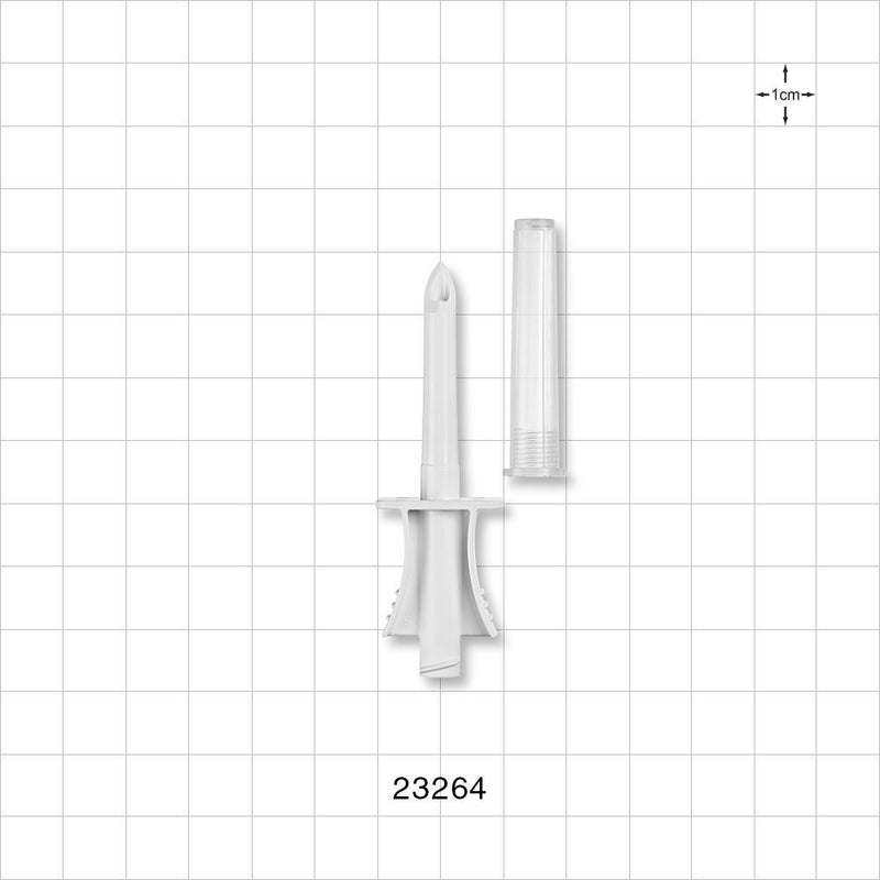 Spike, Non-Vented, with Vented Cap, Female Luer Lock -  - 23264