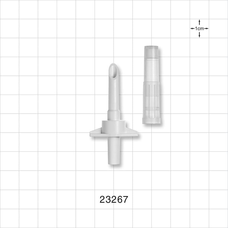 Spike, Non-Vented, Vented Hydrophobic Cap, Female Luer Slip -  - 23267