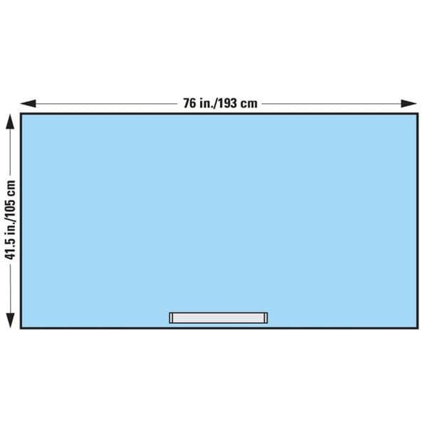 O & M Halyard -76x41-1/2" Sterile Surgical Drape Non-Fenestrated 89023