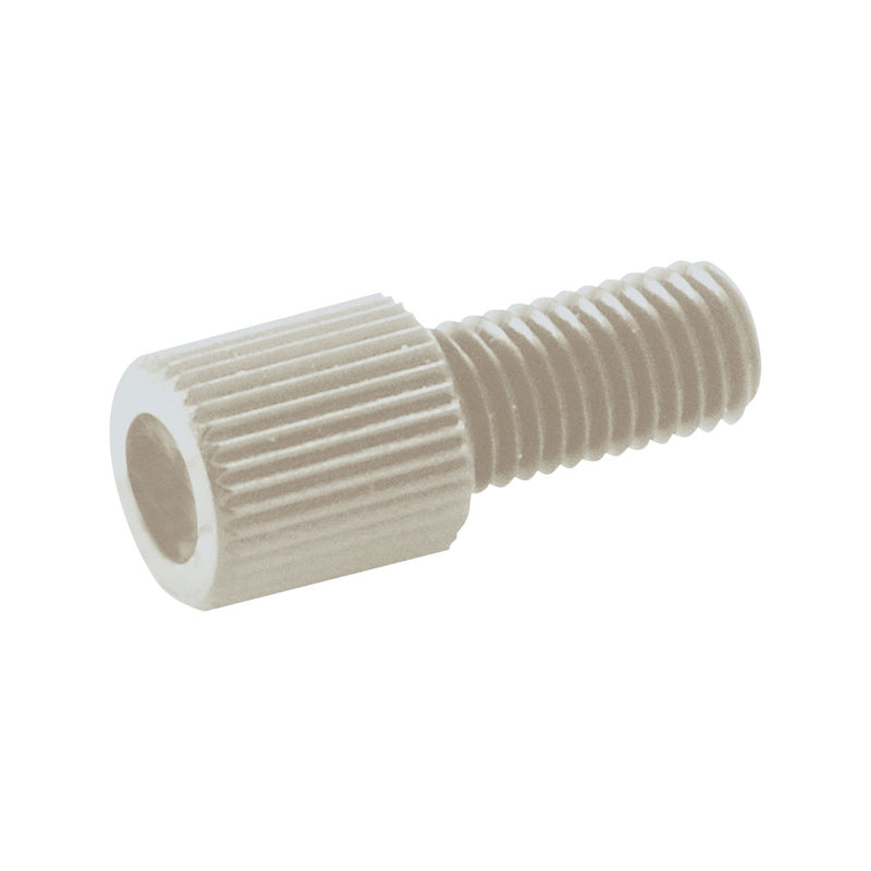 PMC12 Nut, Natural - 1/4"- 28 UNF, Fits 1/16 inch OD Tubing (0.063 inch, 1.59 mm) - 2418900