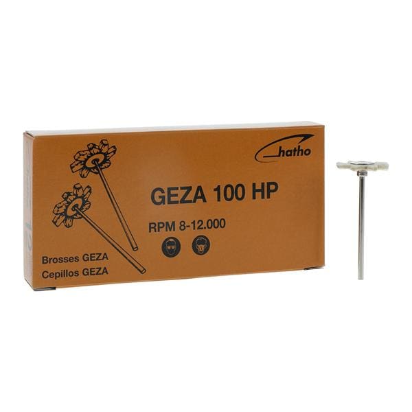 National Keystone Group -Hatho Polishing Geza Bristle Brush 15,000 RPM Wheel Goat Hair White 12/Package 1670087