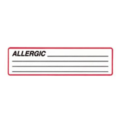 Carstens, Inc Allergic Labels 200/Rl 200/Rl - 1646-01
