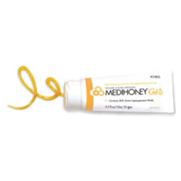 Integra LifeSciences Corp  MediHoney HCS Active Leptospermum Honey Wound Gel 15mL Sterile Tb Adhs .5oz Ylw - 31805