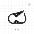 Pinch Clamp, Ratchet-Style, Black - Fits 3/4 inch OD Tubing (0.75 inch, 19.1 mm) - 25153