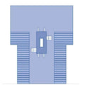 Medline Industries Inc -Proxima 138x112x99" Sterile Surgical Drape 4x12" Fenestrated DYNJP10010