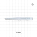 Straight Connector, Reducer, Barbed, Natural - Fits 1/4 inch x 3/16 inch - 11/32 inch ID Tubing (0.25 inch x 0.188 inch - 0.343 inch, 6.35 mm x 4.76 mm - 8.71 mm) - 25657