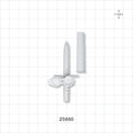 Spike, Vented, with Vented Cap - 0.15 inch - 0.157 inch ID/0.217 inch OD (3.8 mm - 4 mm/5.5 mm) - 25660