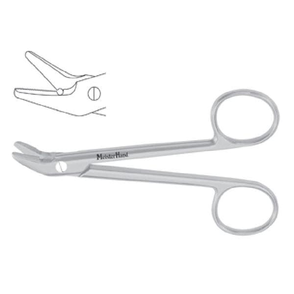 Miltex-Integra Miltex -Meister-Hand Wire Cutting Scissors Angled On Side 4-3/4" Stainless Steel Each MH9-124