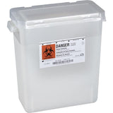 Bemis Healthcare, Inc -Sentinel Sharps Container 3gal Translucent Beige 13-7/8x6-7/8x15" Rotating Cylinder Top Plastic Molded-In Handles Autoclavable 12/Case 333 020