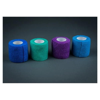 National Distribution & Contra -E-ban Compression Bandage Elastic 2"x 5Yd Assorted 72/Case E-BAN-2COL