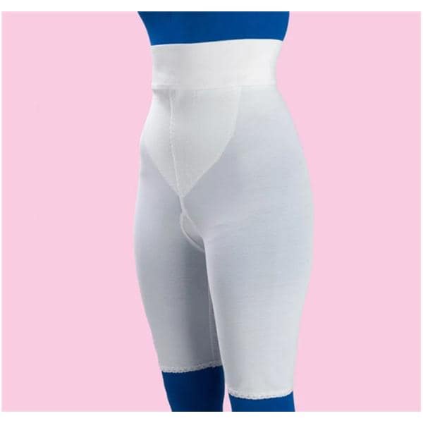 Frank Stubbs Co Inc Compression Girdle Above Knee/High Waist Large White - F020795