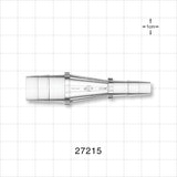 Straight Connector, Reducer, Barbed, Natural - Fits 1/2 inch x 1/4 inch ID Tubing (0.5 inch x 0.25 inch, 12.7 mm X 6.35 mm) - 27215