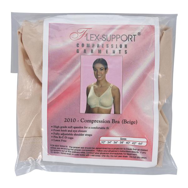 Frank Stubbs Co Inc Compression Bra Size 34 Beige  - F020103