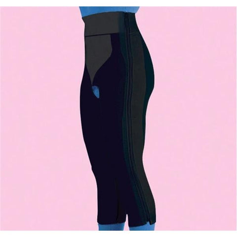 Frank Stubbs Co Inc Compression Girdle Below Knee/High Waist 3XL Black - F020718