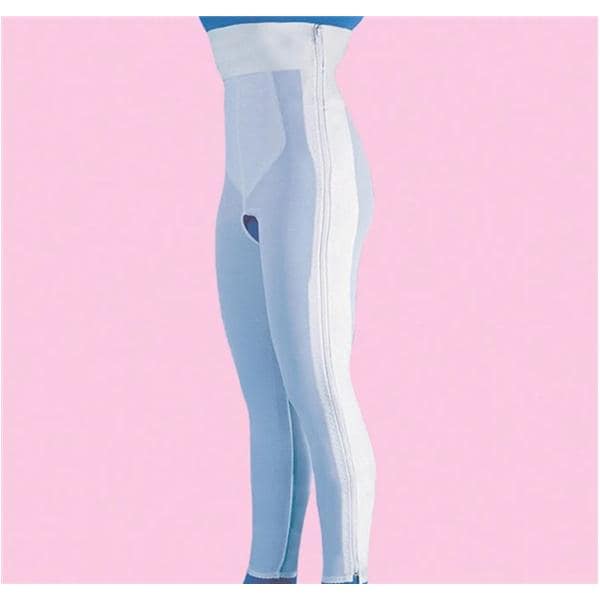 Frank Stubbs Co Inc Compression Girdle High Waist/Ankle Length Medium 37-40" White - 2026M
