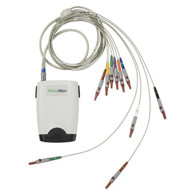 Welch-Allyn Electrocardio Cable New f/ Crdprfct SE-PRO-600 4mm Banana Clip 10 Lead Rstng Each  - RE-PC-AHA-BAN