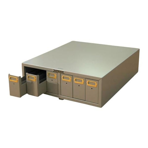 Fisher Scientific Co. Fisherbrand Microscope Slide Storage Cabinet Dark Beige 4500 Position Each - 07212100
