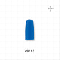 Non-Threaded Cap, Vented, Blue -  - 28118