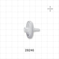 Hydrophobic Filter, Female Luer Lock Inlet, Male Luer Slip Outlet - 25 mm; 0.2 micron - 28246