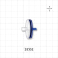 Minisart High Flow Hydrophilic Filter Female Luer Lock Inlet, Male Luer Slip Outlet - 28 mm; 0.22 micron - 28302