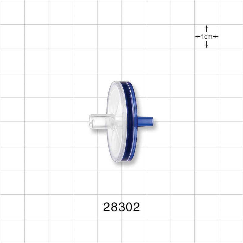 Minisart High Flow Hydrophilic Filter Female Luer Lock Inlet, Male Luer Slip Outlet - 28 mm; 0.22 micron - 28302