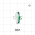 Hydrophilic Filter, Female Luer Lock Inlet, Male Luer Lock Outlet - 25 mm; 0.8 micron - 28306