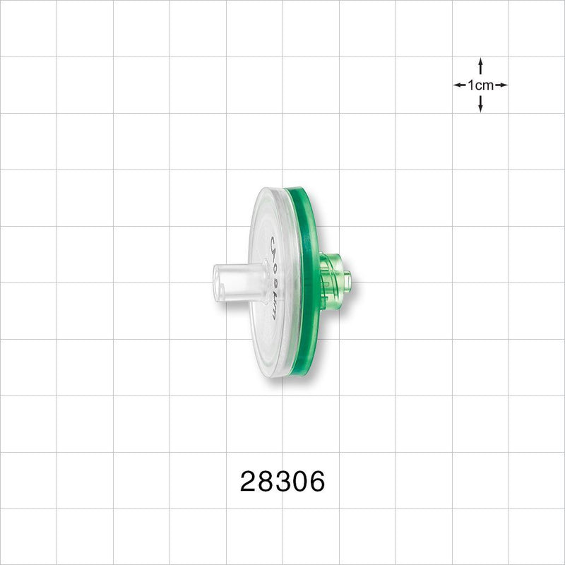 Hydrophilic Filter, Female Luer Lock Inlet, Male Luer Lock Outlet - 25 mm; 0.8 micron - 28306