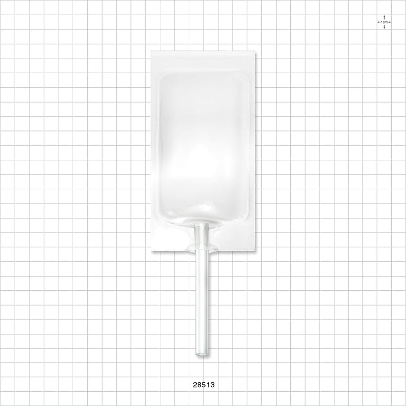 Bag, 1 Tube Port, Non-Sterile - 50 ml; 1 Tube 0.236 inch ID x 0.327 inch OD (5.99 mm x 8.31 mm) - 28513
