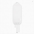 Flexboy 2D Bag Chamber, 3 Tube Ports, Non-Sterile - 250 ml; 2 Tubes 1/4 inch ID x 5/16 inch OD; 1 Tube 3/16 inch ID x 1/4 inch OD - 28604