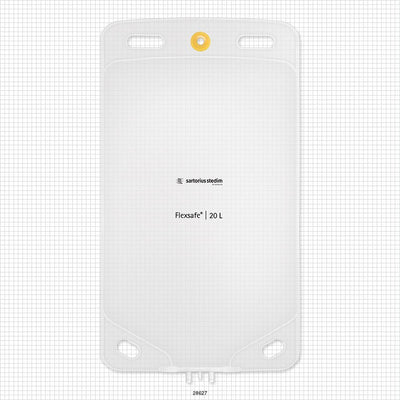 Flexsafe 2D Bag Chamber, 3 Ports, Non-Sterile - 20 Liter; 2 Ports Fit 3/8 inch ID Tubing (0.375 inch, 9.53 mm); 1 Port Fits 1/4 inch ID Tubing (0.25 inch, 6.35 mm) - 28627