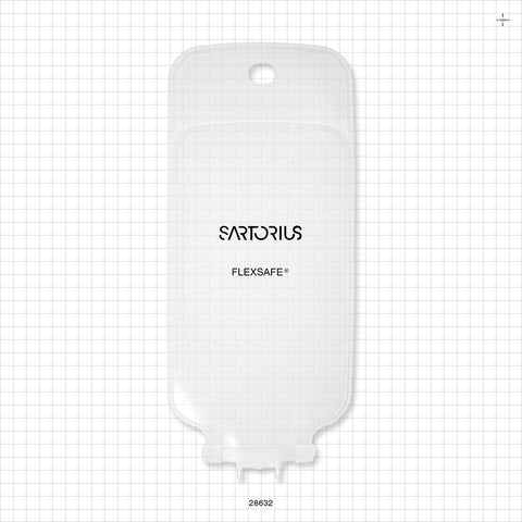 Flexsafe 2D Bag Chamber, 2 Ports, Non-Sterile - 500 ml; Both Ports Fit 1/8 inch ID Tubing (0.125 inch, 3.18 mm) - 28632