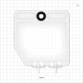 2D Bag Chamber, 2 Ports, Non-Sterile - 50 ml; Both Ports Fit 1/8 inch ID Tubing (0.125 inch, 3.18 mm) - 28700