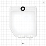 2D Bag Chamber, 2 Ports, Non-Sterile - 100 ml; Both Ports Fit 1/8 inch ID Tubing (0.125 inch, 3.18 mm) - 28701