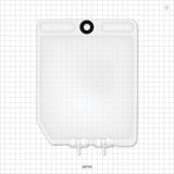 2D Bag Chamber, 2 Ports, Non-Sterile - 500 ml; Both Ports Fit 1/8 inch ID Tubing (0.125 inch, 3.18 mm) - 28703